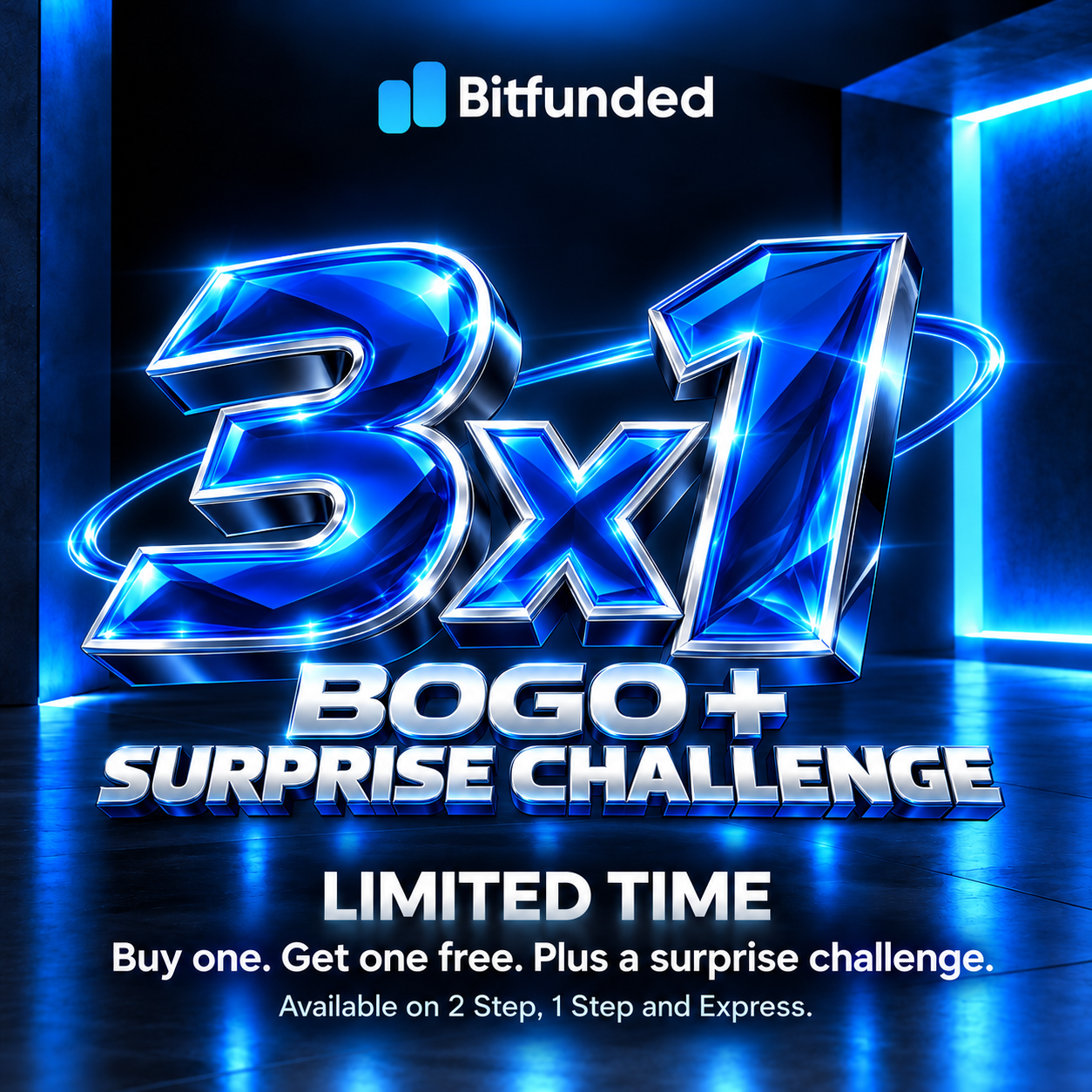 Bitfunded 3x1: BOGO + Surprise Challenge, available for a limited time